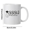 Yishangzhng 350Ml Ceramic Coffee Mark Cup for Doctoral Graduates From