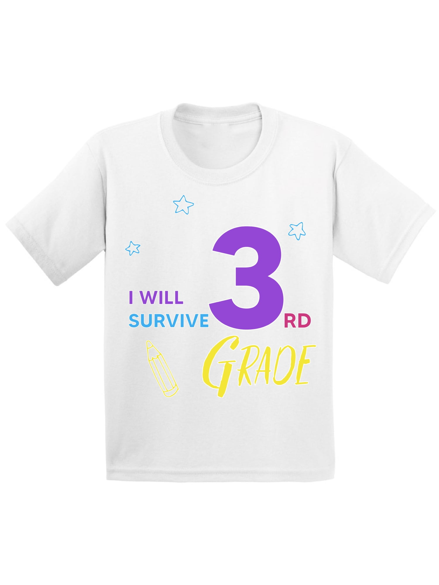 Elementary School Kids T-Shirt 1st day 3rd grade T-Shirts First Day 3rd Grade Shirt for Boy and Girl Back to School Youth Shirts