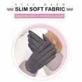 thumbnail image 5 of AuroraX Gray Winter Gloves Women Thick Windproof Velvet Thermal Gloves Insulated Stylish Gloves with Wrist for Driving Outdoor, 5 of 6