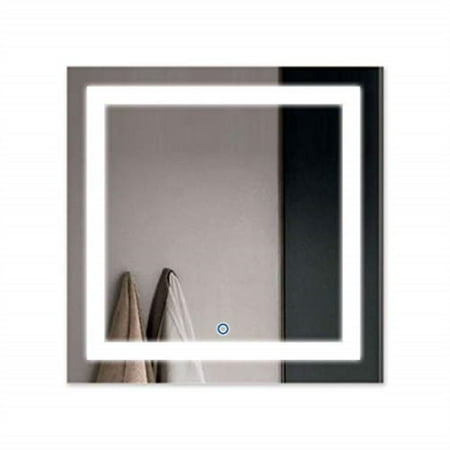 Decoraport 36 Square Led Bathroom Mirror Illuminated Lighted Vanity Wall Mounted With Touch On A Ck168 E