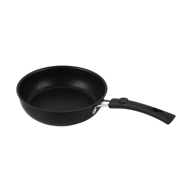 veasfak Frying Pan Round Multipurpose Iron Small Skillet for Omelets Hamburger Toast 18cm