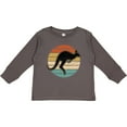 thumbnail image 3 of Inktastic Kangaroo Retro Australia Boys or Girls Long Sleeve Toddler T-Shirt, 3 of 5