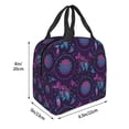 thumbnail image 2 of Naloa Purple Dreamcatcher1 Print Lunch Box for Women Men,Insulated Lunch Bag,Lunchbox,Thermal Leakproof Cooler,Reusable Lunch Tote Bag for Work School Travel Picnic, 2 of 7