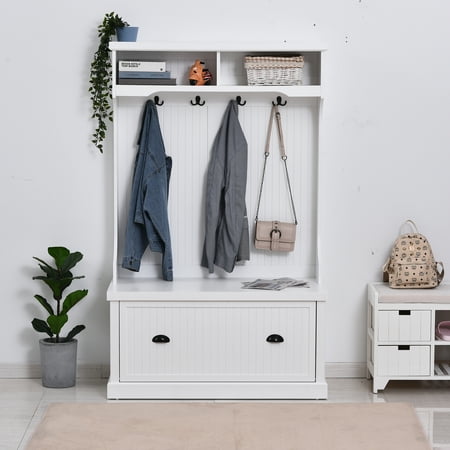 drawer homcom entryway hooks