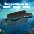 thumbnail image 6 of Neyseki IP66 Waterproof Junction Box 2 Way Black Dustproof Distribution Cable Connector Case, 6 of 7