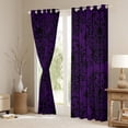 thumbnail image 3 of Homewish Baroque Floral Black Out Curtains,Spooky Ghothic Skeleton Curtains Pack of 2 (42x63 Each),Black Purple Bedroom Curtains For Adults,Ultra Soft Bedroom Decoration, 3 of 6