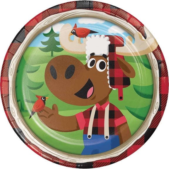 Lum-Bear-Jack Dessert Plates, 8-Pack