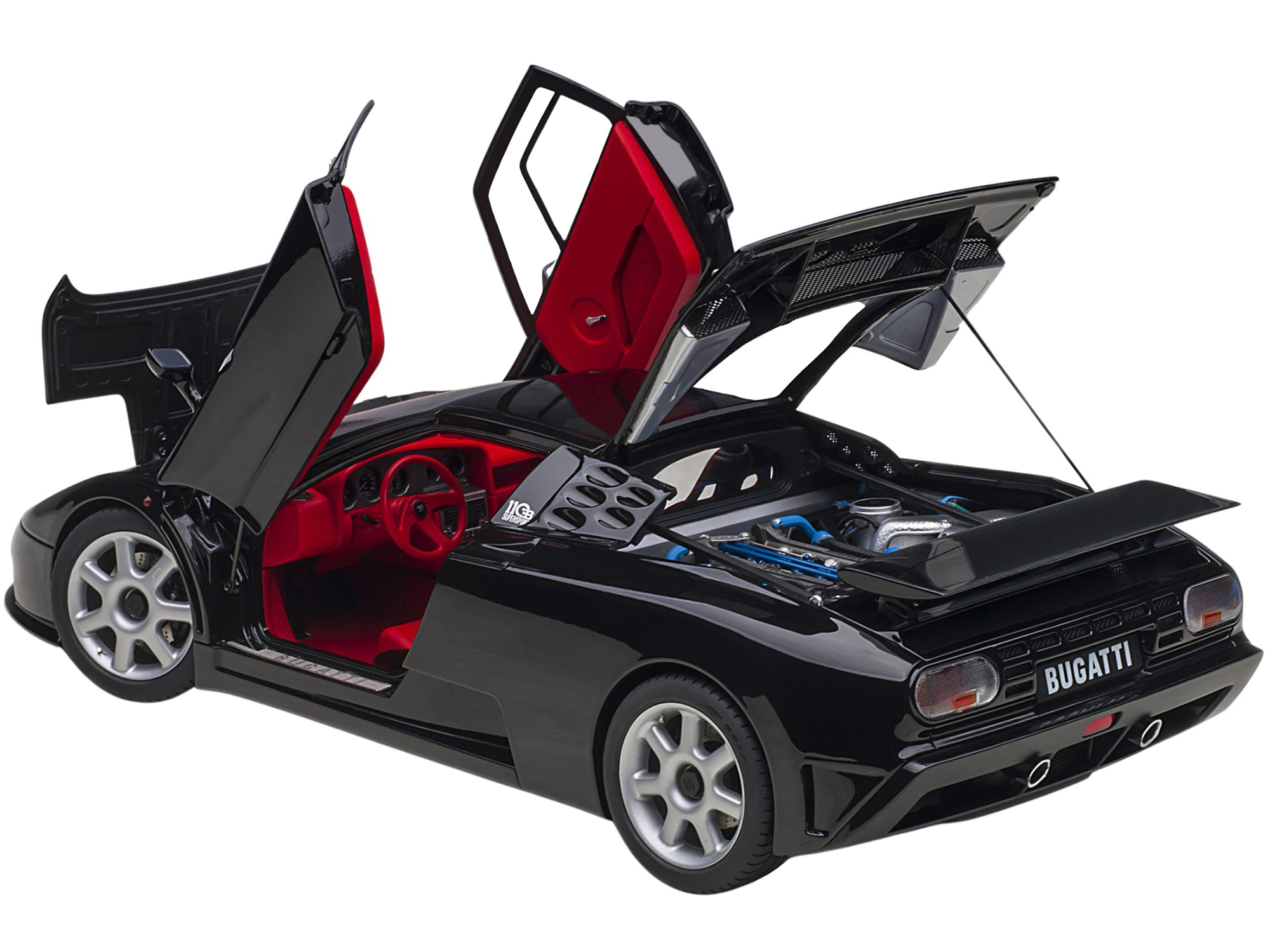 Bugatti EB110 赤1/18スケール AutoArt Bugatti EB110 GT, Dark Red 1/18 Diecast Car