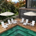 thumbnail image 4 of Palms 12-Piece Modern Poly Folding Adirondack Chair with Ottoman and Side Table, 4 of 9