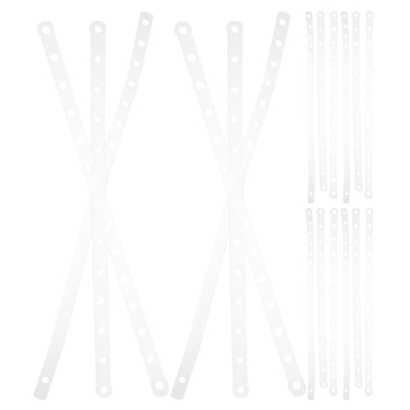 OUNONA 30Pcs Plastic Hanger Connector Strips Assorted Colors for Clothes Space Saving and Universal Closet Organizer