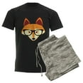 thumbnail image 6 of CafePress - Cute Hipster Fox With Glasses Pajamas - Men's Dark Loose Fit Cotton Pajama Set, 6 of 7