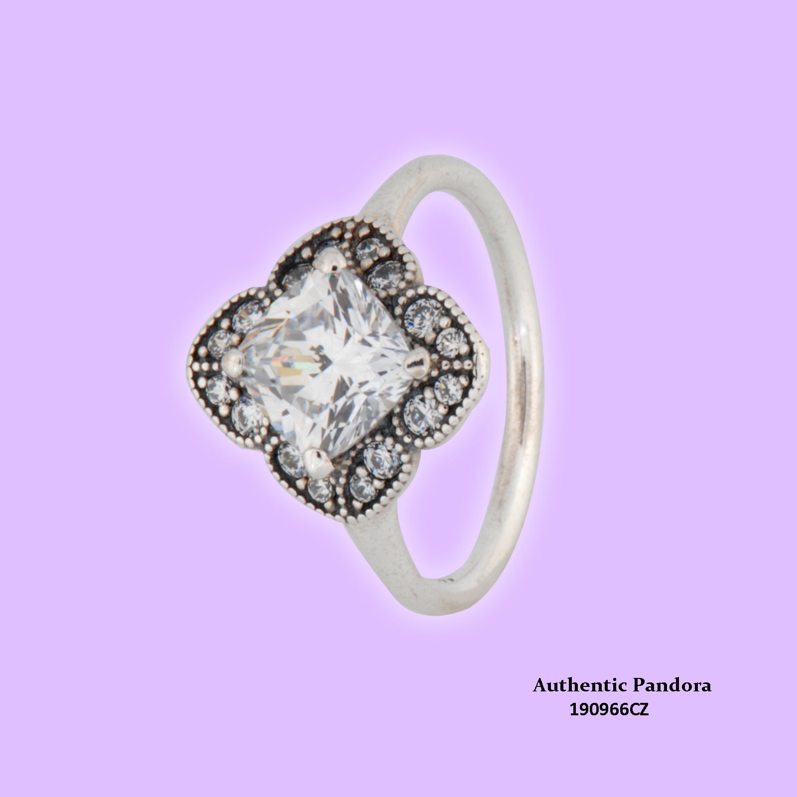 Authentic Crystallized Floral Fancy Ring 190966CZ Different Sizes Available 7