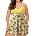 thumbnail image 2 of EGNMCR Bikini Set Swimsuits For Women Two Piece Bathing Suits Floral Print Tank Tops With Boyshorts Swimming Suits, 2 of 7
