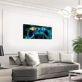thumbnail image 3 of Manfei Gaming Gamepad Canvas Wall Art Set of 3, Neon Buffalo Plaid Framed Video Game Wall Decor for Bedroom and Living Room, 3 of 6