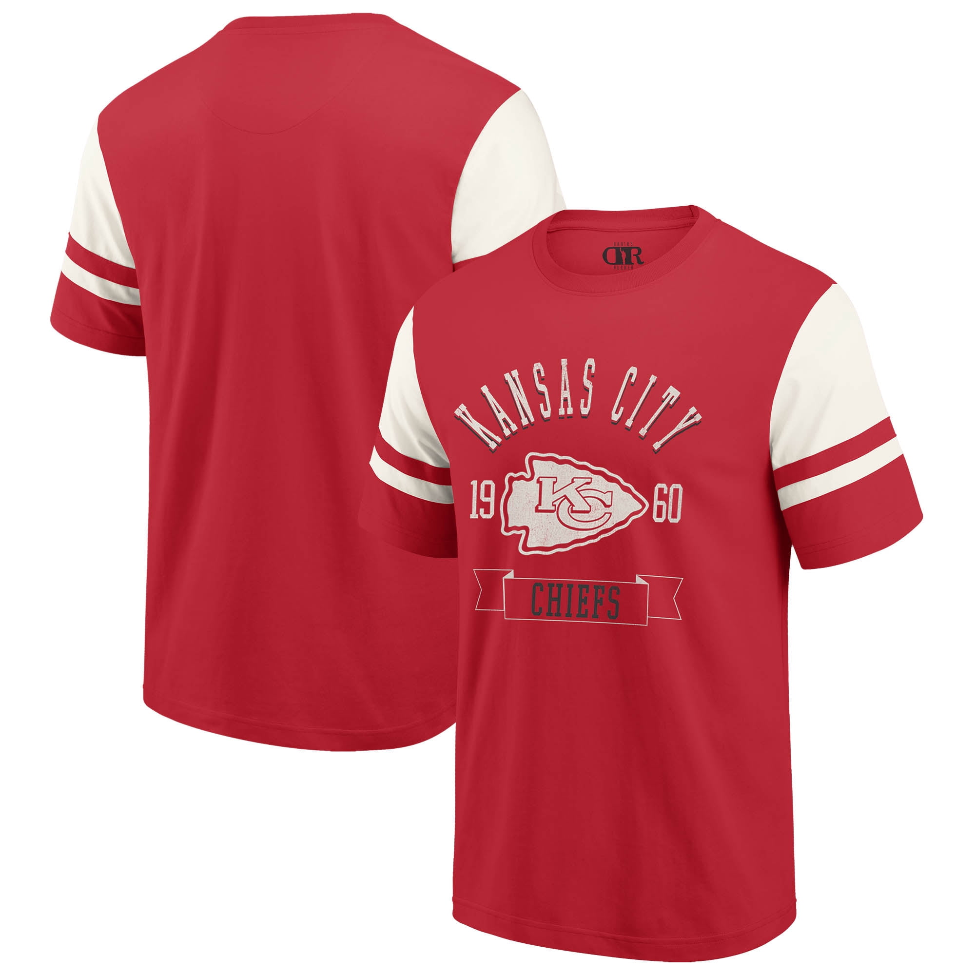 Men's Darius Rucker Collection by Fanatics Red Kansas City Chiefs Football T-Shirt