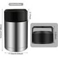 thumbnail image 2 of 28oz Soup Thermos, Stainless Steel Thermos for Hot Food, Wide Mouth Food Thermos Jar, Insulated Lunch Container Leak Proof Vacuum Thermal Flask (silver), 2 of 7