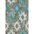 thumbnail image 2 of Addison Rugs Mayfield Premium Machine Washable Transitional Aztec Teal Rectangle Rug, 10' x 14', 2 of 7