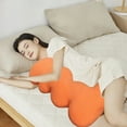 thumbnail image 7 of Throw Pillow Covers 40x37 Pregnancy Pillow For Sleeping Body Maternity Pillow Supports Back Legs Abdomen Hips For Pregnant Women 39 Inch Pregnancy Pillow For Women Orange, 7 of 7