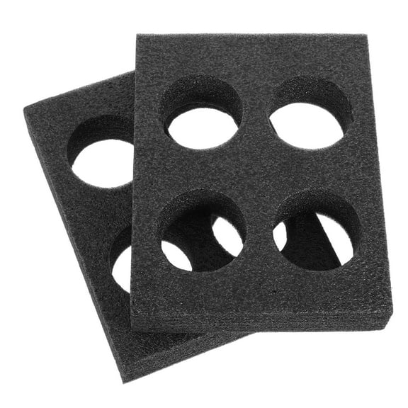 OUNONA 2pcs Cup Holder Foam 4 Cup Carrier Tray Drink Carrier Takeout Cup Trays Coffee Carrier Beverage Packing Tool For Camping