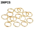 thumbnail image 1 of SPRING 200pcs 4mm Gold/silver Circular Double Circle Connecting Ring Jewelry Design Bracelet Necklace Handmade DIY Accessories Gold, 1 of 9