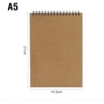 thumbnail image 2 of Cuaderno de dibujo A5, 4 cuadernos de dibujo encuadernados en espiral con tapa dura, material de dibujo, papel con páginas en blanco, adecuado para arte, acuarela, lápiz, 160 g/m², 60 páginas ER, 2 of 5