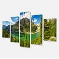 thumbnail image 2 of Greeny Alpine Reservoir - Landscape Canvas Art Print, 2 of 3