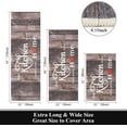 thumbnail image 2 of Farmhouse Kitchen Rug Sets 3 Piece with Runner Non Slip Washable Kitchen Floor Mat Carpet Soft Laundry Room Rug Runner for Kitchen Home Office Hallway Sink Door, Brown, 2 of 6