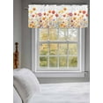 thumbnail image 3 of Flowers Curtain Valances for Windows, Vintage Orange Yellow Wildflower Garden Floral Kitchen Valance Window Treatment, Light Filtering Block Curtains for Bathroom/Bedroom/Living Room 42'' x 18'', 3 of 9