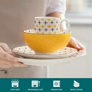 vancasso, Series Tulip, 32-Piece Porcelain Dinnerware Sets, Multicolour Dinner Set, Service for 8