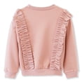 thumbnail image 2 of Conti Kids Baby Female Cotton Long Sleeve Ruffle Sweatshirts Pink 3-4 Years, 2 of 5