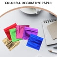 thumbnail image 5 of 300 piezas de hojas de hoja de oro de imitación papel de aluminio brillante para uñas de arcilla pinturas estatuas decoración de muebles de pared (dorado, verde, rojo, púrpura, zafiro y rosa rosa), 5 of 5