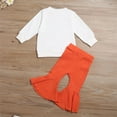 thumbnail image 5 of Odeerbi Baby Boys Girls Coats Sweatshirt Toddler Outfits 2025 Long Sleeve Letters Print Topswith Flared Pants Fall Outfits, 5 of 7