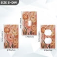 thumbnail image 7 of Yayeee Blank Wall Plate Cover 1-Gang 4.5"x2.7" Home Unused Decorative Outlet, Abstract Orange Flowers, 7 of 7