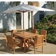 thumbnail image 2 of WholesaleTeak Outdoor Patio Wooden Rectangle Umbrella  (6.5' X 10') in regular Fabric OR Sunbrella Fabric  (Choose correct option)  #WMAXUM10PR, 2 of 2