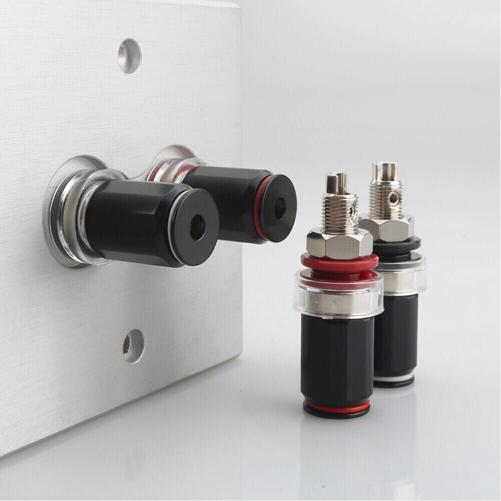 8Pcs Rhodium Plated HiFi Amplifier Speaker Binding Post Socket Female Terminal