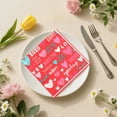 thumbnail image 4 of Fmbmuo Valentine's Day Printed Napkins - Multi-Use Disposable Napkins for Kitchen, Party & Dinner - Decorative Tissue Napkins as Fun Gift for Guests, 4 of 6