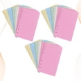 thumbnail image 2 of 3 juegos de papel de relleno de hojas sueltas A5 Reemplazo de papel Papeles básicos Papeles de colores para tienda escolar (Patrón horizontal A5), 2 of 7
