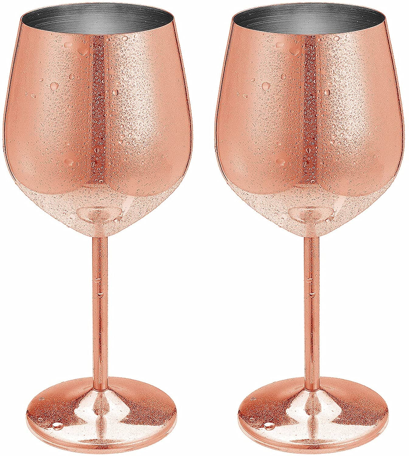 1pc Klp Rose Golden Wine Glasses 17 Oz, Long Stem Stainless Steel Wine  Glasses For Unbreakable, The Cup Can Be Applied To A Variety Of Venues -  Home & Kitchen - Temu