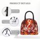 thumbnail image 4 of Balery Red Sun Flame Fox Bolsa de Almuerzo para Mujeres, Caja de Almuerzo, Bolsa de Almuerzo Pequeña Impermeable, Tote de Almuerzo Reutilizable con Gran Capacidad, 4 of 6