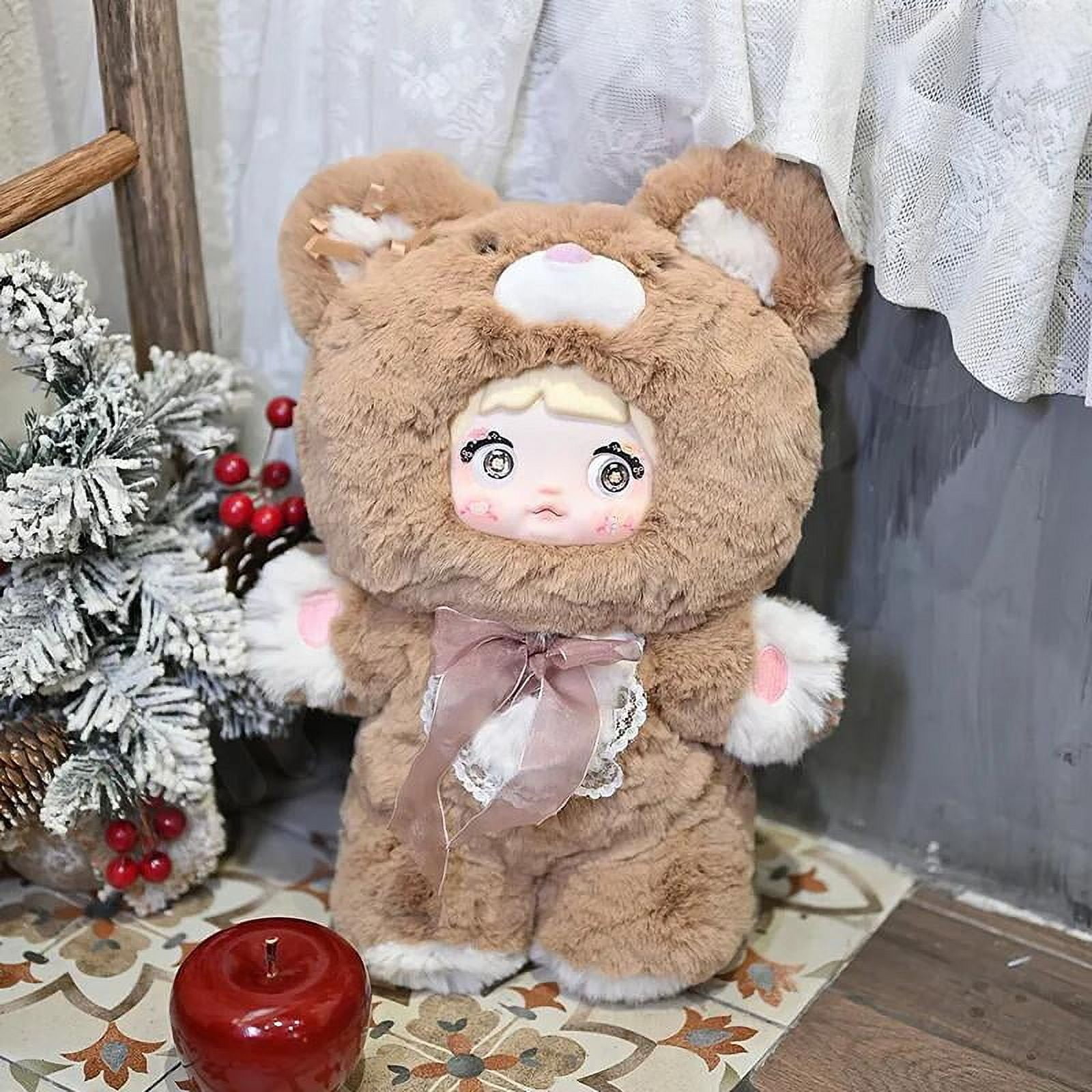 Nommi Good Night Bear 400% Series Blind Box, 13.8'' Plush Nommi Blind Box Figures, Random Design Mystery Box Action Figures, Cute Plush Doll Collectibles Toys Xmas Birthday Gifts for Girls