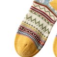 thumbnail image 5 of Wioihee Women's Vintage Geometric Pattern Crew Socks, Retro Printed Mid Calf Socks, Warm Cozy Winter Casual Fashion Socks for Ladies, 5 of 5