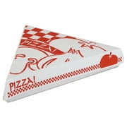 SCT Lock-Corner Pizza Boxes, Cardboard, For 8" Slices, White/Red, 400/Carton -SCH07196