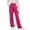 Hot Pink, variant on zbxnLI Teens Girls High Waist Dress Pants Wide Leg Uniform Pants Solid Color Casual Pants with Pockets