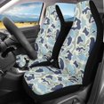 thumbnail image 2 of XYZCANDO Anti-Slip Car Seat Covers Sedan SUV Truck, Protector Comfortable Front Seat Covers Set of 2 Polyester Fabric Fish Camouflage Pattern, 2 of 10
