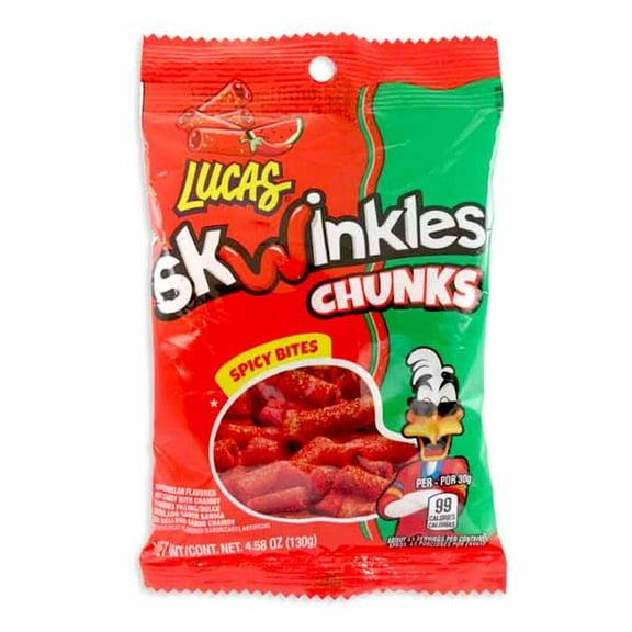 (Pack of 12) Lucas Skwinkles Chunks Mango Tamarindo 4.59 oz