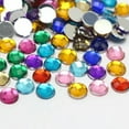 thumbnail image 5 of U8MO 500 Blue Acrylic Rhinestone Flatback Round Gem Beads 6mm Flat Back No Hole, 5 of 9