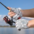 thumbnail image 2 of Guantes Deportivos para Ciclismo Con Pesca Corte 3 Dedos Antideslizantes Transpirables Hombres, 2 of 9