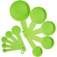 thumbnail image 4 of 10pcs 7 Color Measuring Cups And Measuring Spoon Scoop Silicone Handle Kitchen Measuring Tool (Color : Purple), 4 of 5