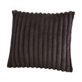 thumbnail image 2 of Funda de almohada de felpa de color liso a rayas, funda de cojín para sofá de sala de estar, funda de almohada de poliéster, 2 of 6