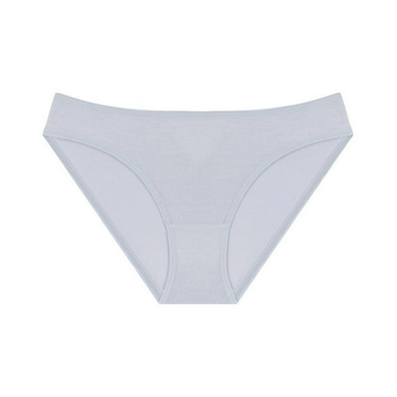 Sunvit-Panties Juniors Bikini Underwear - Soft Polyester Spandex, Seamless & Comfortable, No-Show Fit, Gray, Size S